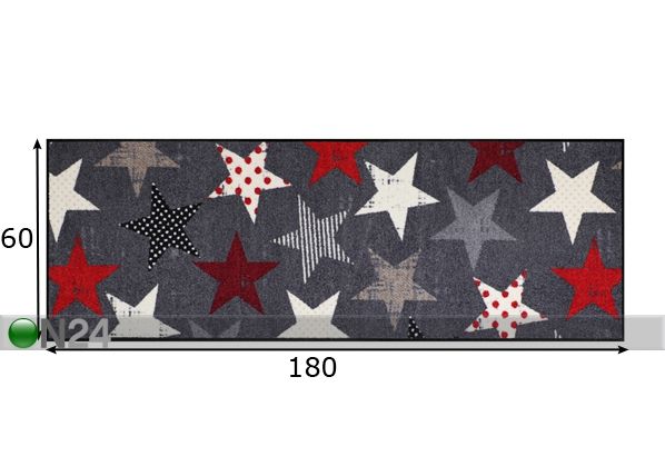 Ковер Chicago Stars 60x180 см размеры