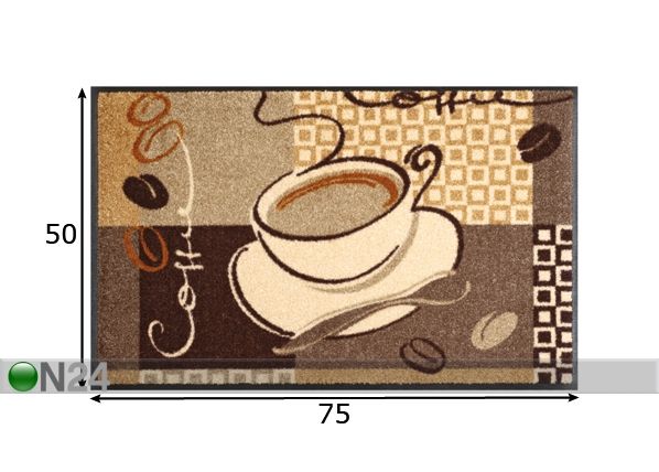 Ковер Coffee 50x75 см размеры
