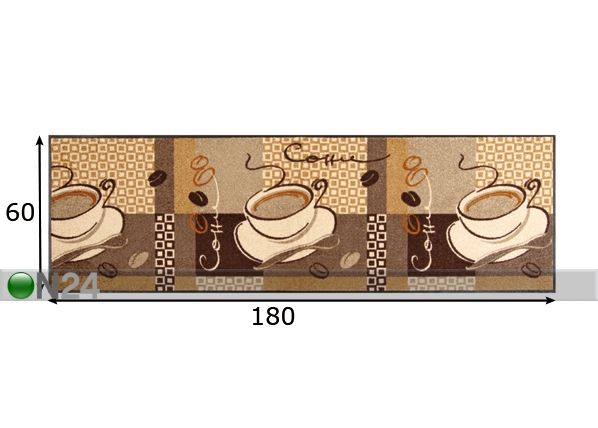 Ковер Coffee 60x180 см размеры