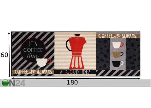 Ковер Coffee Time 60x180 см размеры