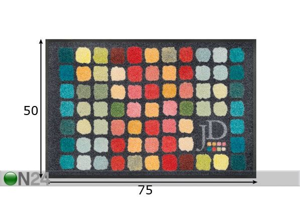 Ковер Colour Palette 50x75 cm размеры