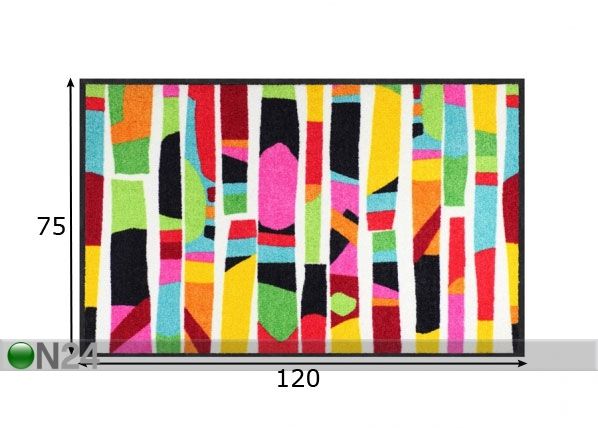 Ковер Colour Rhythm colourful 75x120 cm размеры
