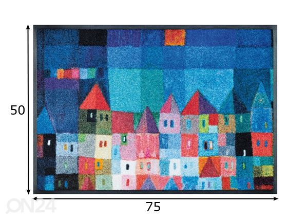Ковер Colourful Houses 50x75 cм размеры