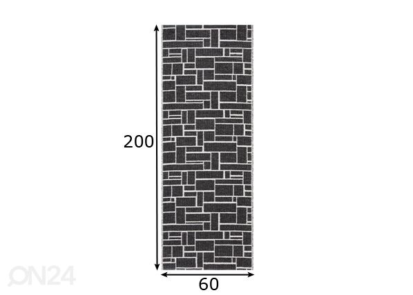 Ковер Dama 60x200 cm размеры