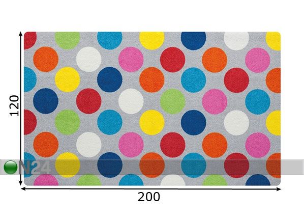 Ковер Dots 120x200 cm размеры