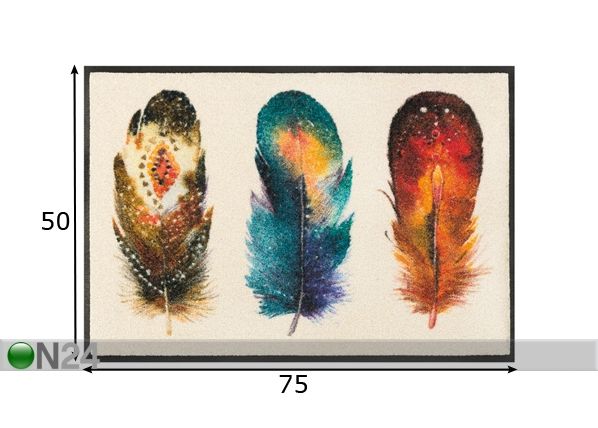 Ковер Feathers 50x75 cm размеры