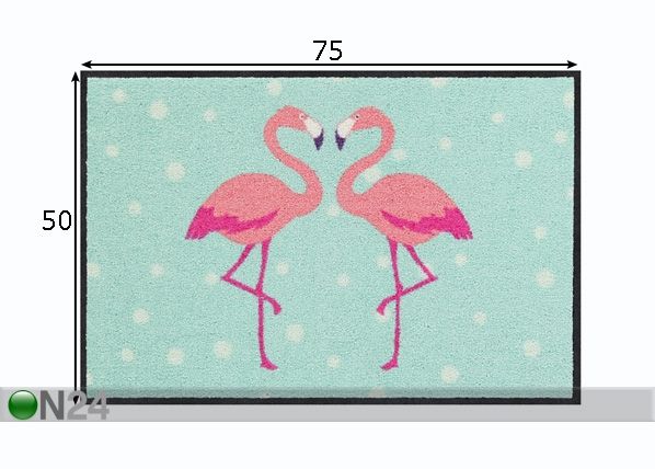 Ковер Flamingo Heart 50x75 см размеры