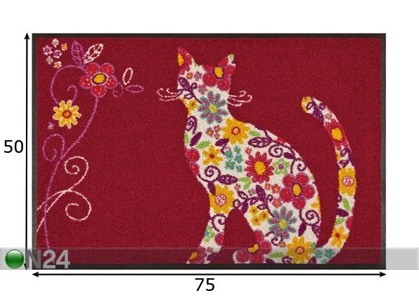 Ковер Flower Cat 50x75 см размеры