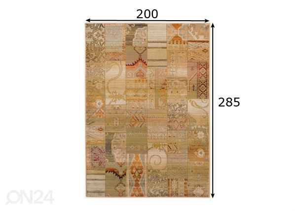 Ковёр Gabiro Mosaik 200x285 cm размеры