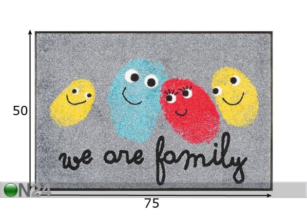 Ковёр Happy Family 50x75 cm размеры