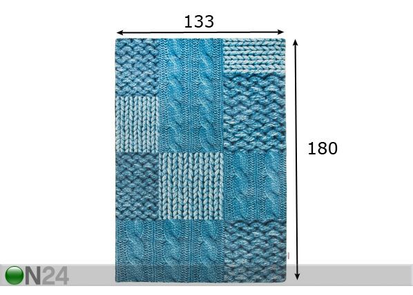 Ковер Happy Patch Knit 133x180 cм размеры