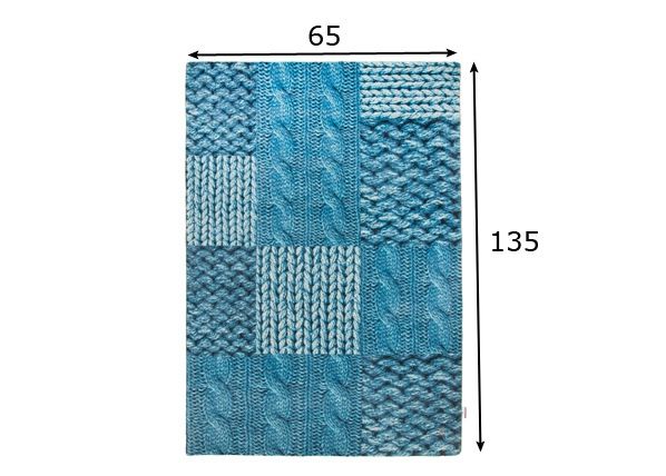 Ковер Happy Patch Knit 65x135 cм размеры