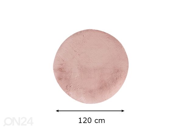 Ковер Heaven Powder Pink Ø120 см размеры