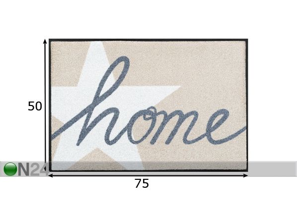 Ковер Home Star 50x75 см размеры