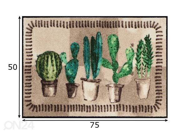 Ковер Kaktusgarten 50x75 см размеры