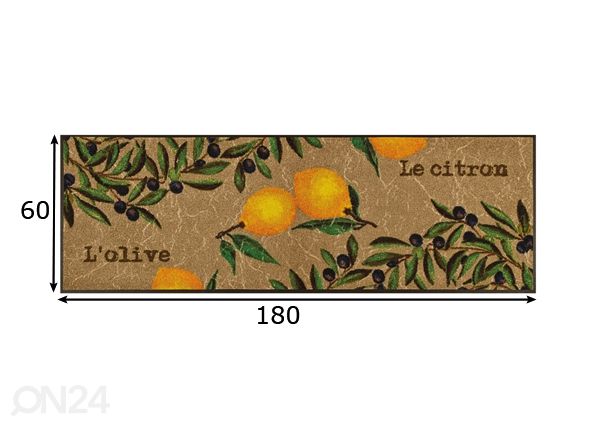 Ковер Le Citron 60x180 см размеры