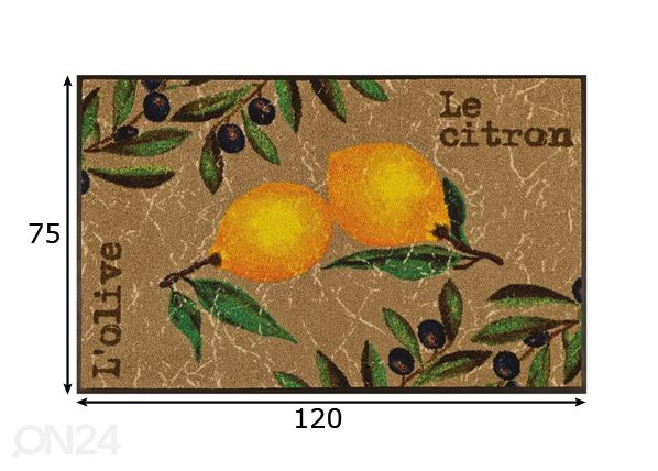 Ковер Le Citron 75x120 см размеры