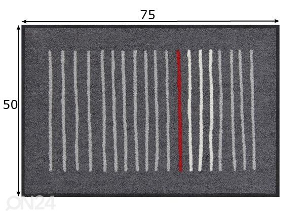 Ковер Mikado graphite 50x75 см размеры