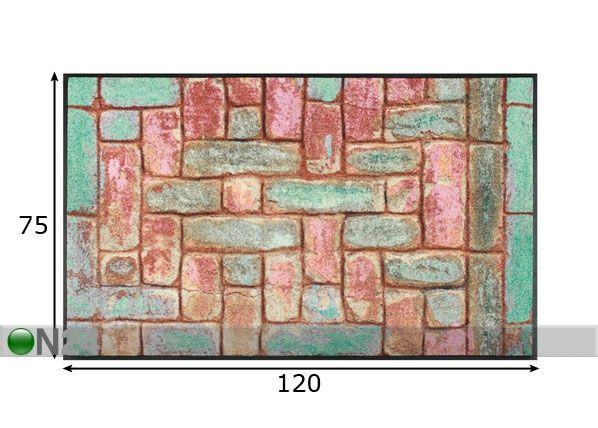 Ковёр Pretty Bricks 75x120 cm размеры