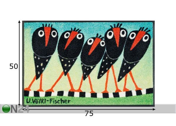 Ковер Schräge Vögel 50x75 cm размеры