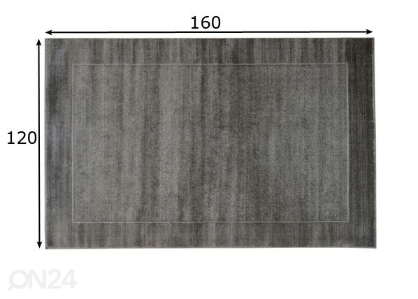 Ковер Sienna Grey 120x160 см размеры