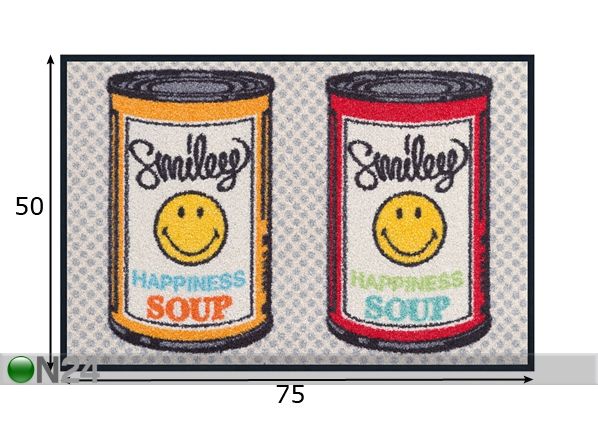 Ковер Smiley Happiness Soup 50x75 см размеры