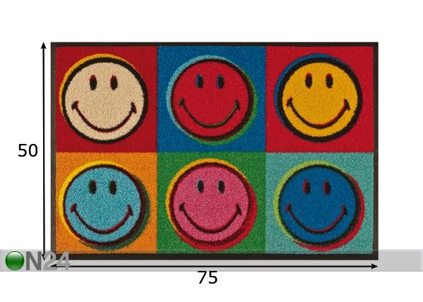 Ковер Smiley Warhol 50x75 cм размеры