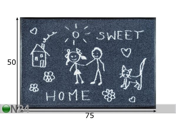 Ковер Sweet Home 50x75 cm размеры