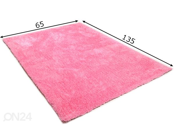 Ковер Tom Tailor Soft Uni 65x135 см, розовый размеры