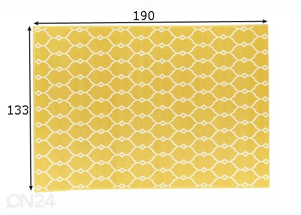 Ковер Trellis Yellow 133x190 см размеры
