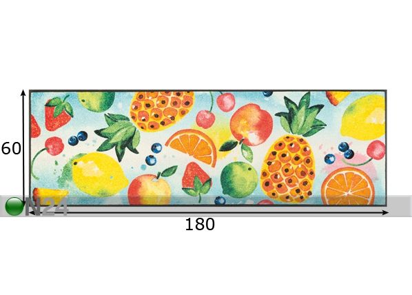 Ковер Tutti Frutti 60x180 cm размеры