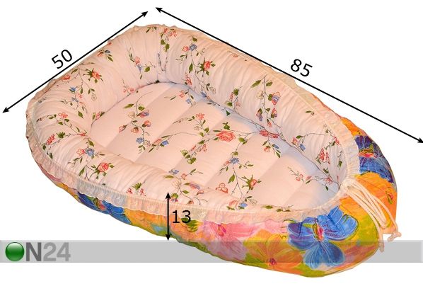 Кокон / гнездо для новорожденных Flower 50x85 cm размеры