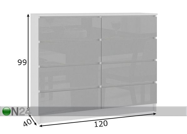 Комод 120 cm размеры