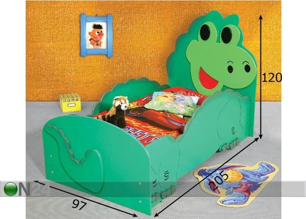 Комплект детской кровати Dino 90x200 cm размеры