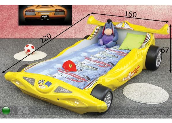 Комплект детской кровати Formula 90x200 cm размеры
