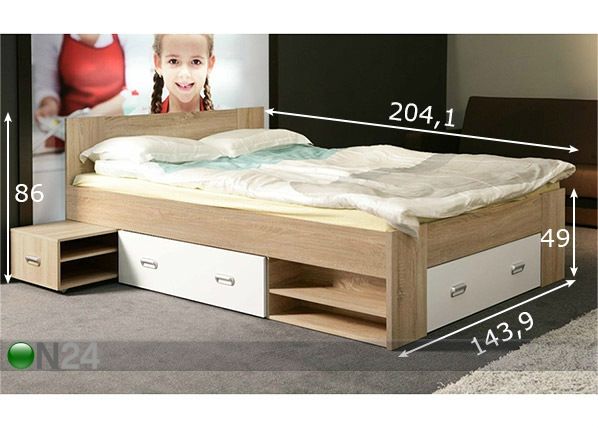 Комплект кровати 140x200 cm размеры