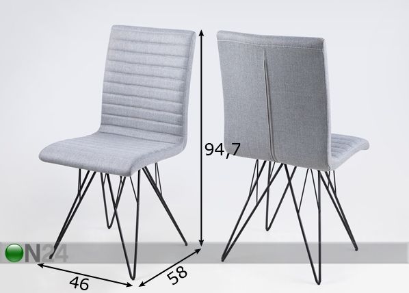 Комплект стульев Blast, 2 шт размеры