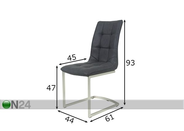 Комплект стульев Camilla 2 шт размеры