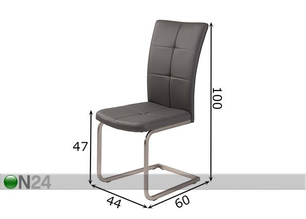 Комплект стульев Laura 4 шт размеры