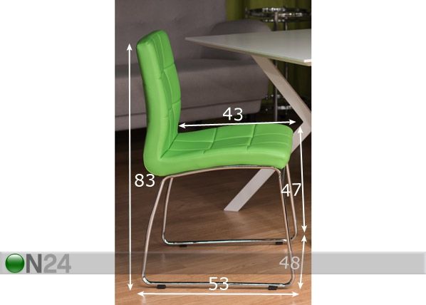Комплект стульев Mari, 2 шт размеры