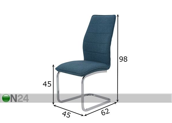 Комплект стульев Nicki 4 шт размеры