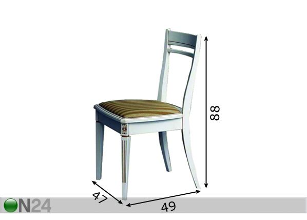 Комплект стульев Nizza 2 шт размеры