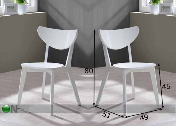 Комплект стульев Renata, 2 шт размеры