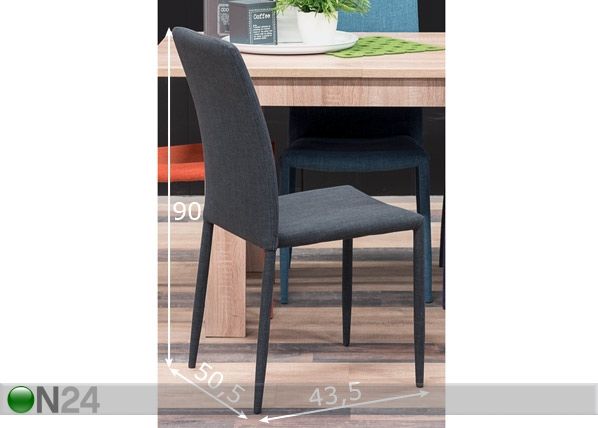 Комплект стульев Rino, 4 шт размеры