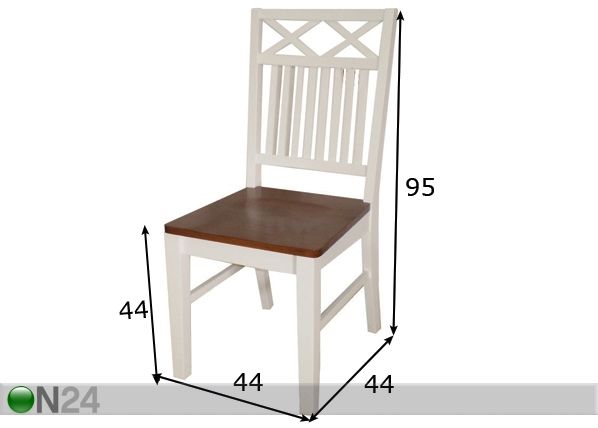 Комплект стульев Seaside, 2 шт размеры