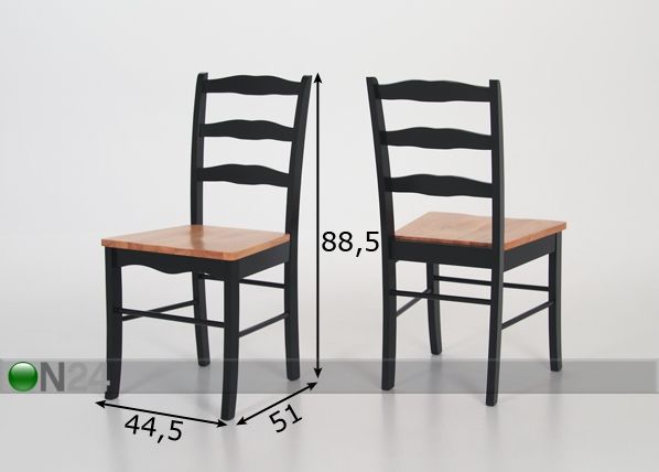 Комплект стульев Soya 2 шт размеры