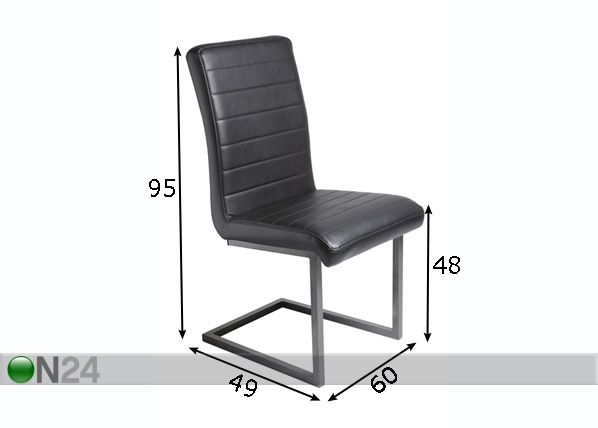 Комплект стульев Toscana, 2 шт размеры