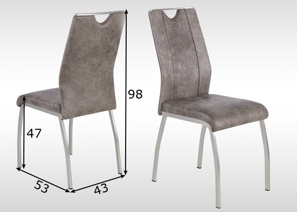 Комплект стульев Trieste II, 4 шт размеры