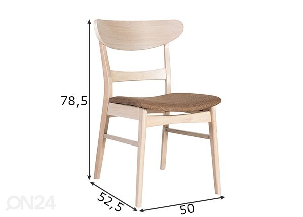 Комплект стульев Violet размеры