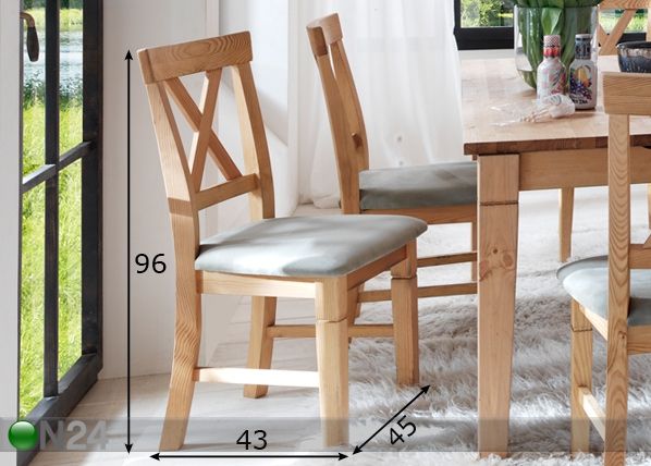 Комплект стульев Windsor, 2 шт размеры